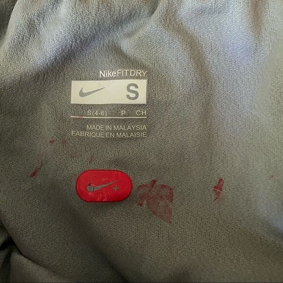 Nike Dri-Fit tempo Running swim Shorts gray orange trim -S - Picture 2 of 7